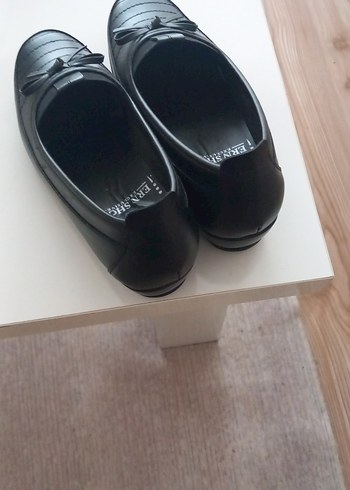 Siyah Tokalı Blok Topuklu Kadın Babet - Görsel 3