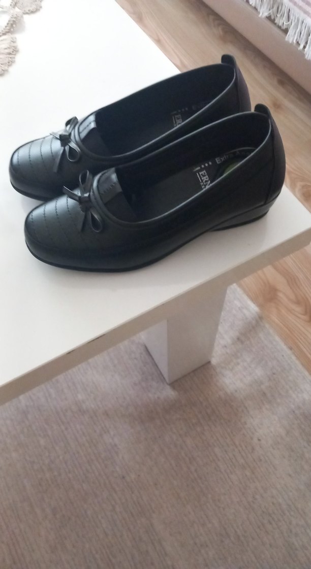 Siyah Tokalı Blok Topuklu Kadın Babet - Görsel 2