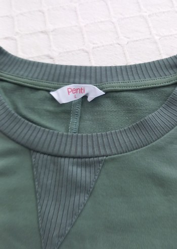 pamuklu ince sweatshirt - Görsel 4