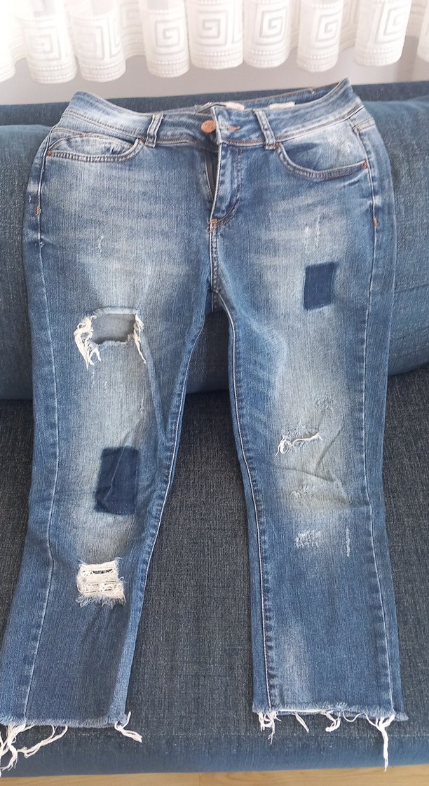 Kadın Mavi Kot Pantolon - Regular Fit - Görsel 2