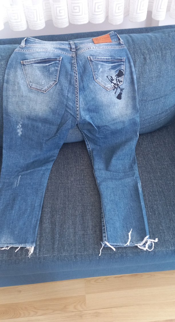 Kadın Mavi Kot Pantolon - Regular Fit - Görsel 3