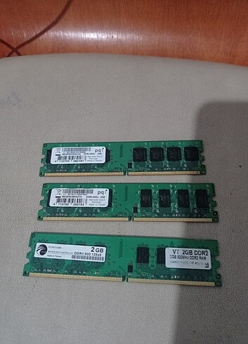 3 adet ddr2 2 GB ram