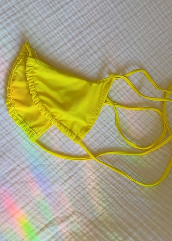 xs Beden Sarı Bağlamalı xxs-xs Bikini Üstü