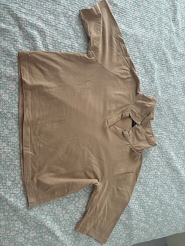 Trendyol & Milla Milla Camel Polo Yaka Crop Tshirt