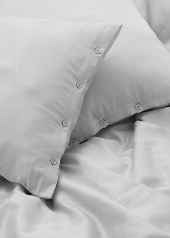 H&M Gri Düz Nevresim ve Yastık Kılıfı Seti