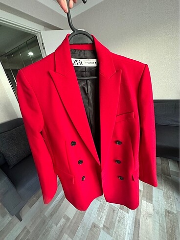 Kırmızı Blazer Ceket Zara