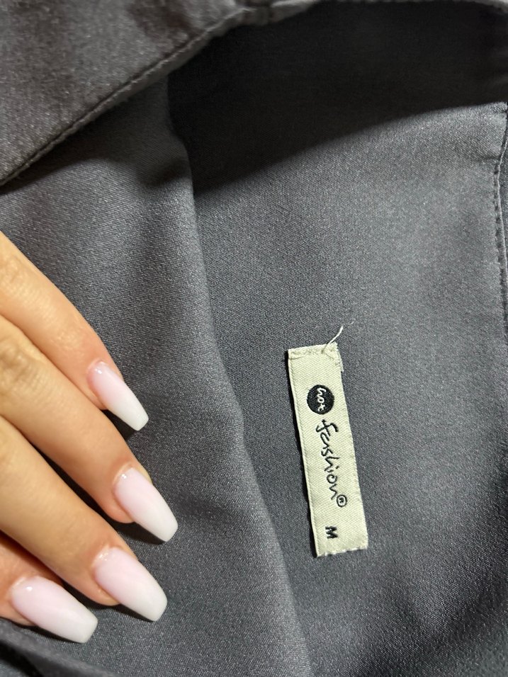 Pileli gri mini şort etek - Görsel 3