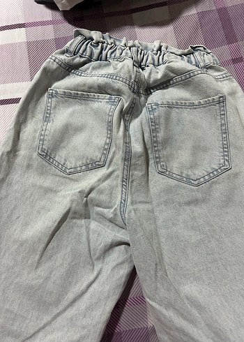 Gri Kadın Bol Kesim Midi Jean - Görsel 5