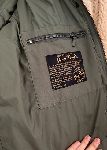 haki Kürklü Kadın Mont - Görsel 5