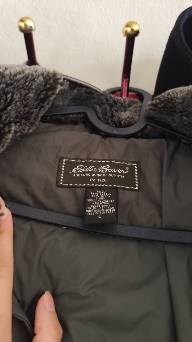 haki Kürklü Kadın Mont - Görsel 4