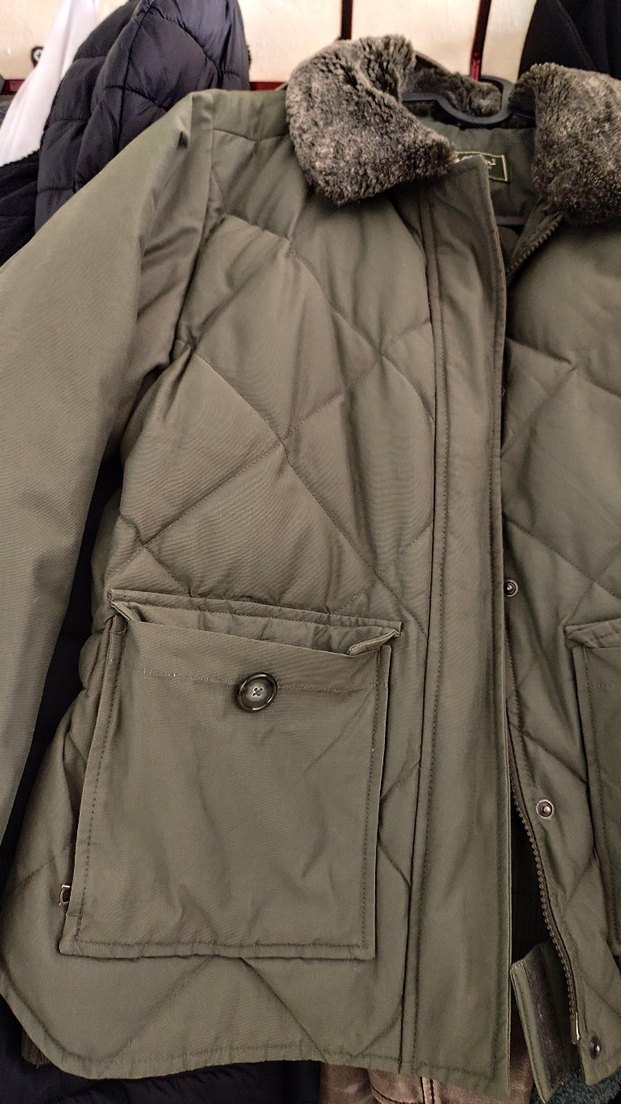 haki Kürklü Kadın Mont - Görsel 3