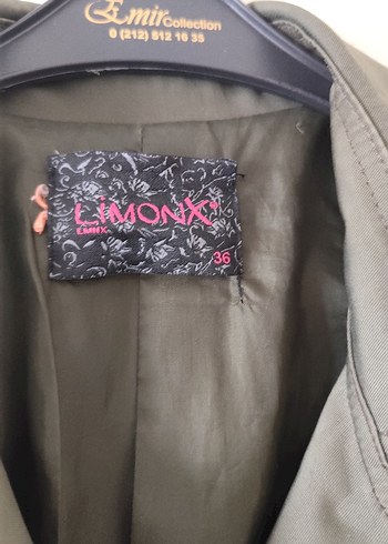 Düğmeli haki yeşili Midi Kadın Trençkot - Görsel 2