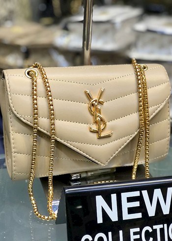 Altın Zincir Detaylı Siyah Deri Kadın Çanta - Görsel 3