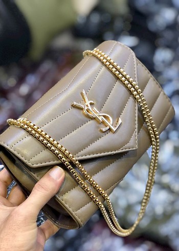 Altın Zincir Detaylı Siyah Deri Kadın Çanta - Görsel 5