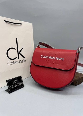 Calvin Klein Turuncu Deri Bel Detaylı Çapraz Çanta - Görsel 2