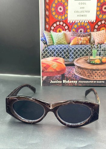 Şeffaf Siyah Prada Gotik Gözlük - Görsel 2