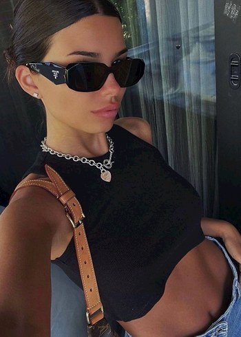 Siyah Gotik Tarz Kadın Gözlüğü - Görsel 5