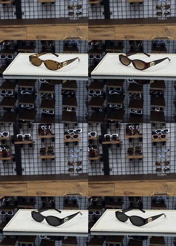 Klasik Zarif Zincir Detaylı Kahverengi Gözlük - Görsel 5