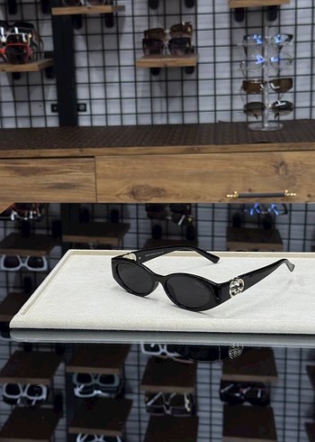 Klasik Zarif Zincir Detaylı Kahverengi Gözlük - Görsel 3