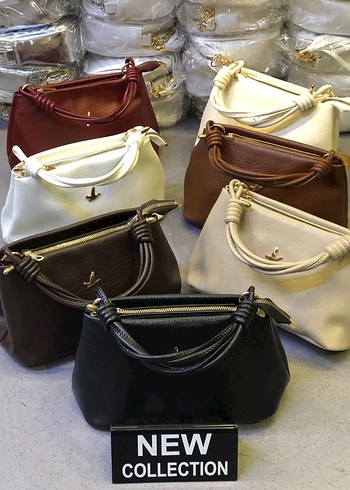 Bordo Deri Kadın Çanta - Görsel 3