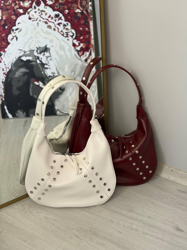 Bej Renk Parisian Stil Kadın Deri Çanta - Görsel 3