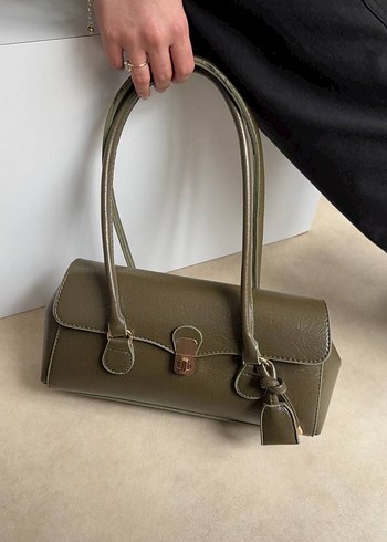 Klasik Kahverengi Deri Kadın Çanta - Görsel 4