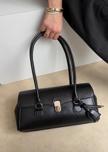 Klasik Kahverengi Deri Kadın Çanta - Görsel 2