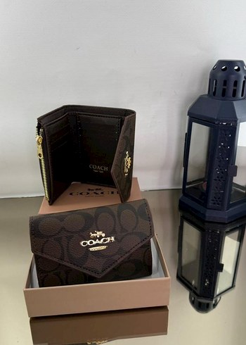 Coach Kahverengi Baskılı Deri Kadın Cüzdan - Görsel 4