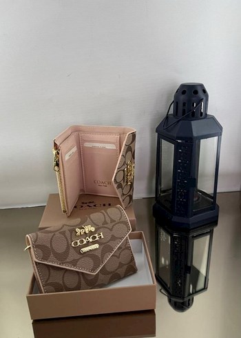 Coach Kahverengi Baskılı Deri Kadın Cüzdan - Görsel 5