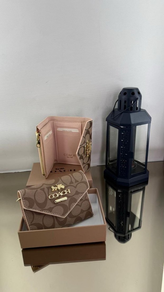 Coach Kahverengi Baskılı Deri Kadın Cüzdan - Görsel 5