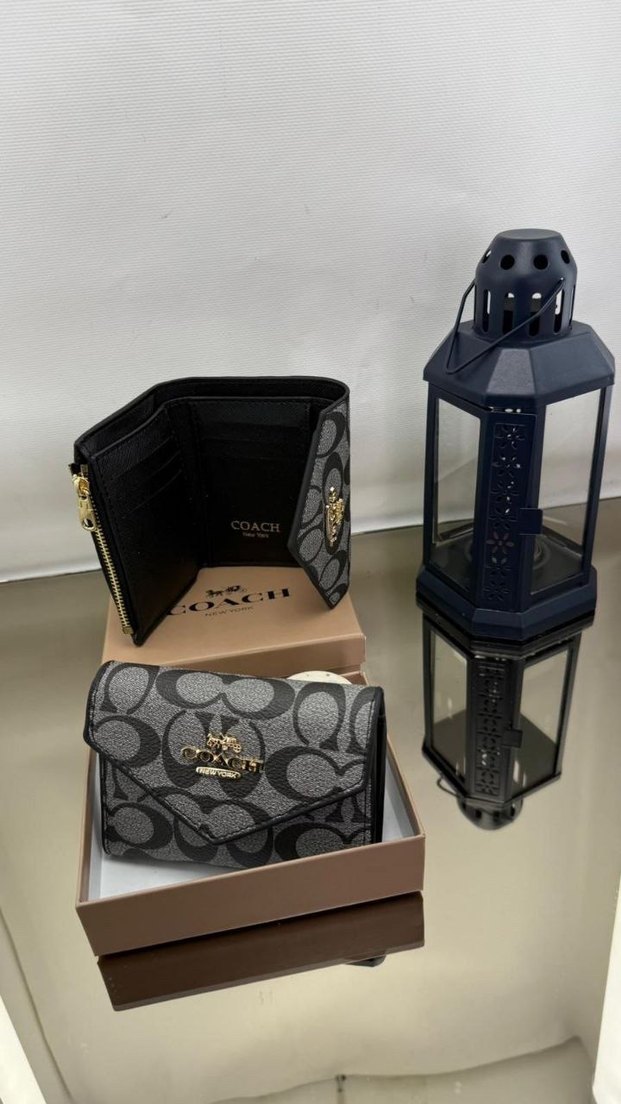 Coach Kahverengi Baskılı Deri Kadın Cüzdan - Görsel 2