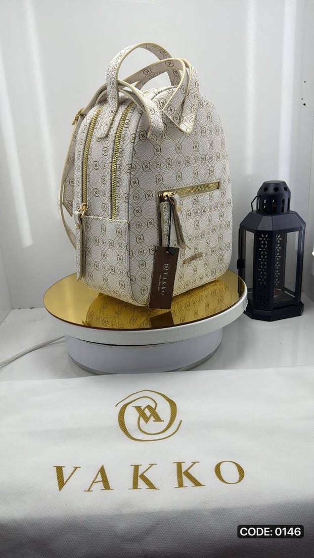 Vakko Kahverengi Deri Kadın Sırt Çantası - Görsel 3