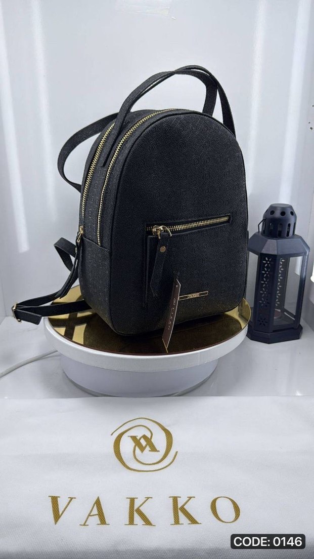Vakko Kahverengi Deri Kadın Sırt Çantası - Görsel 2