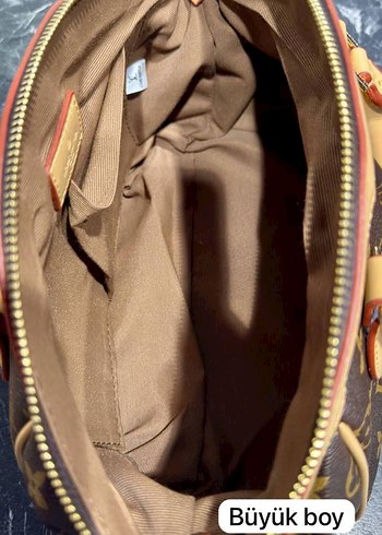 Büyük Boy Kahverengi Deri Kadın Çanta - Görsel 7