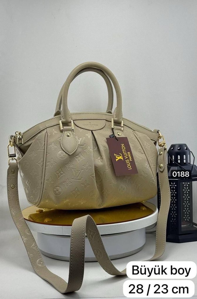 Büyük Boy Kahverengi Deri Kadın Çanta - Görsel 3