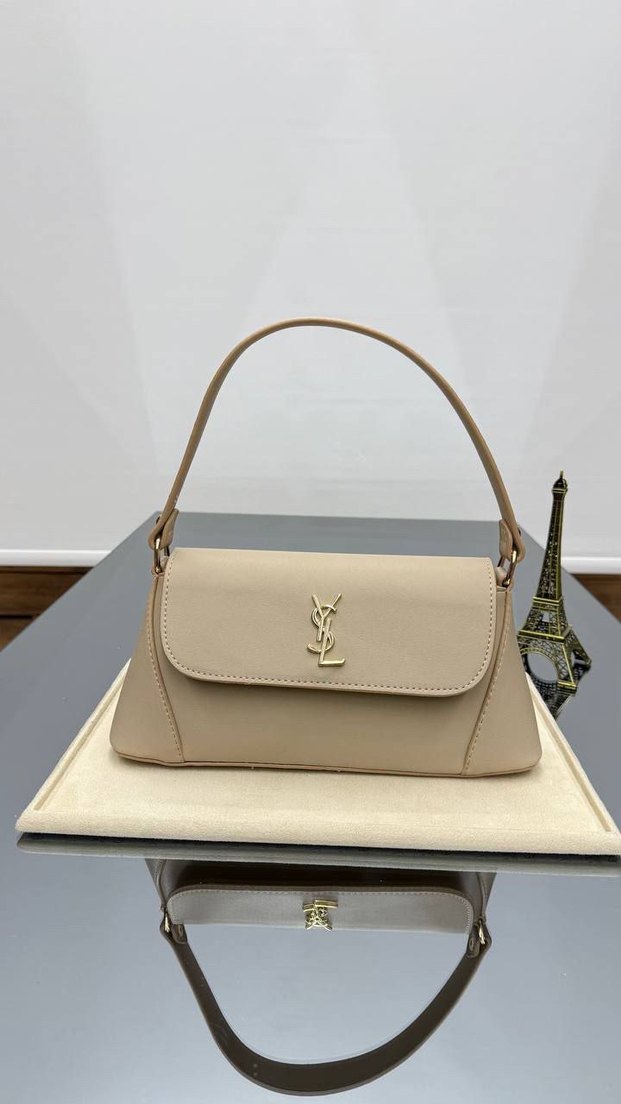 Kahverengi Deri Kadın Omuz Çantası - Görsel 3