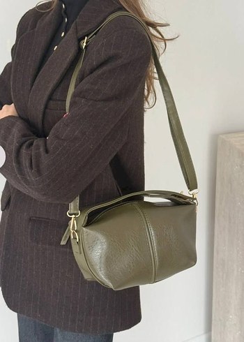 Minimalist Kahverengi Deri Kadın Çanta - Görsel 2