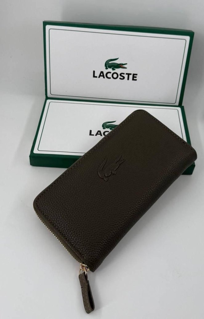 Lacoste Deri Fermuarlı Kadın Cüzdanı - Görsel 2