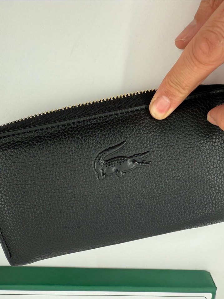 Lacoste Deri Fermuarlı Kadın Cüzdanı - Görsel 4