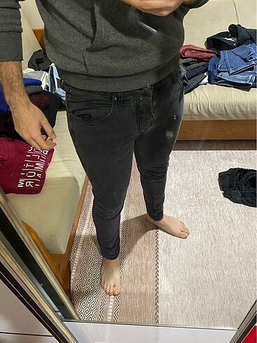 Butik model erkek pantalon siyah
