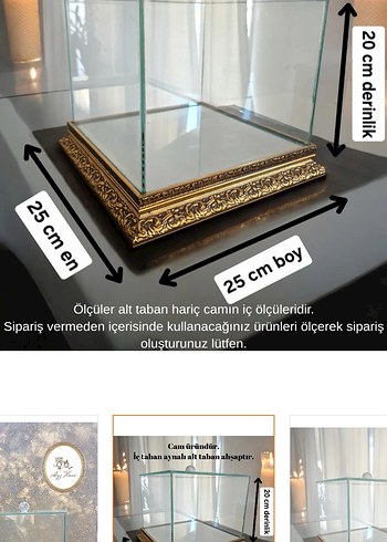 Diğer Cam işlemeli gold çeyiz bohçası Kutusu