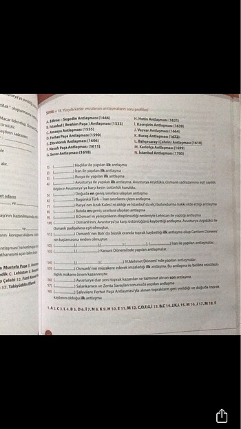 Tarih soru şifreleri
