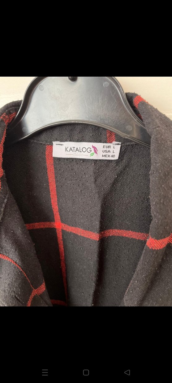 Düğmeli Siyah Kırmızı Kareli Oduncu Kadın Gömlek - Görsel 4