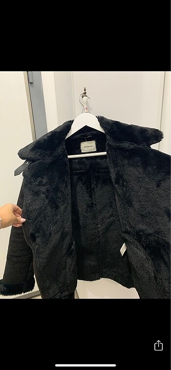 s Beden siyah Renk Stradivarius biker mont