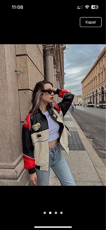 s Beden Bershka motorcu ceket