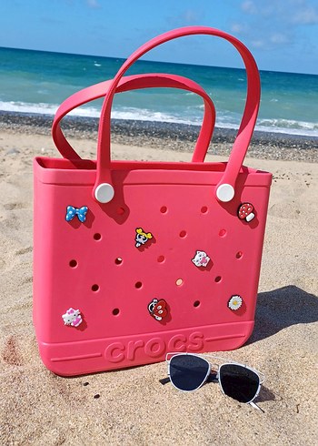 Crocs fuşya Kadın Plaj Çantası