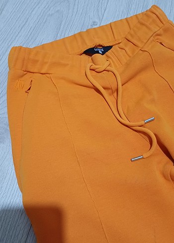 Turuncu Fermuarlı Kadın Eşofman Altı - Görsel 3