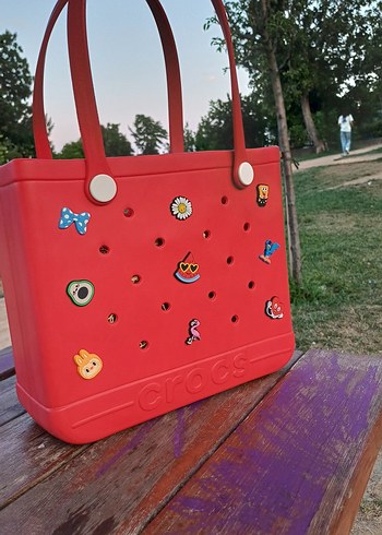 Crocs Kırmızı Renk Plaj Çantası
