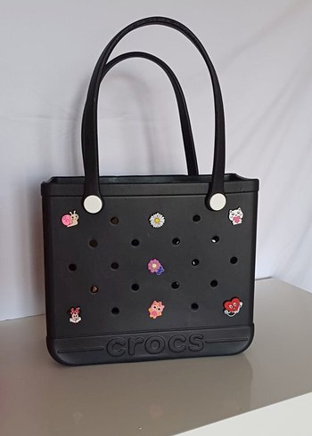 Crocs Siyah Kadın Plaj Çantası