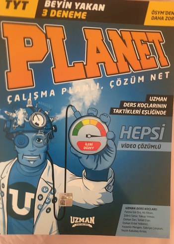 TYT Planet Beyin Yakan 3 Deneme Kitabı